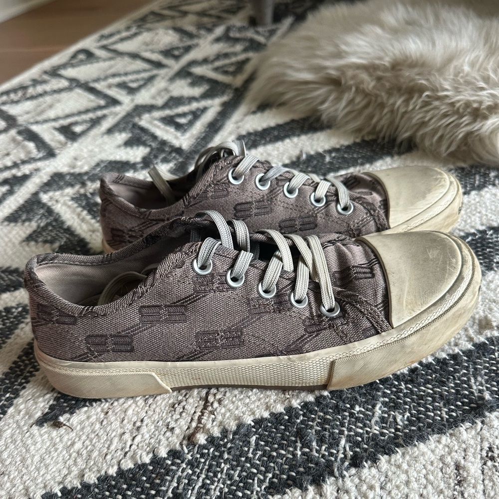 Balenciaga Brown and Cream Sneakers